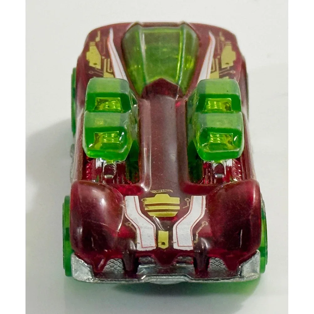 Hot Wheels What-4-2‎ Toy Car Unisex 1:64 Burgundy Translucent Green X-Raycers